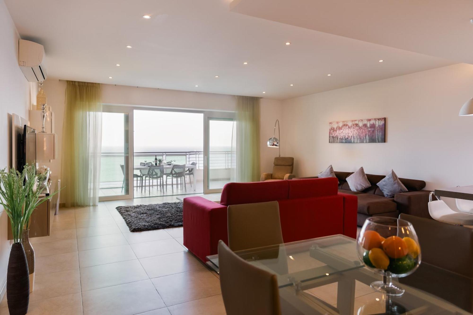 Luxury Seafront 3Br With Pool By Arcobnb 斯利马 外观 照片