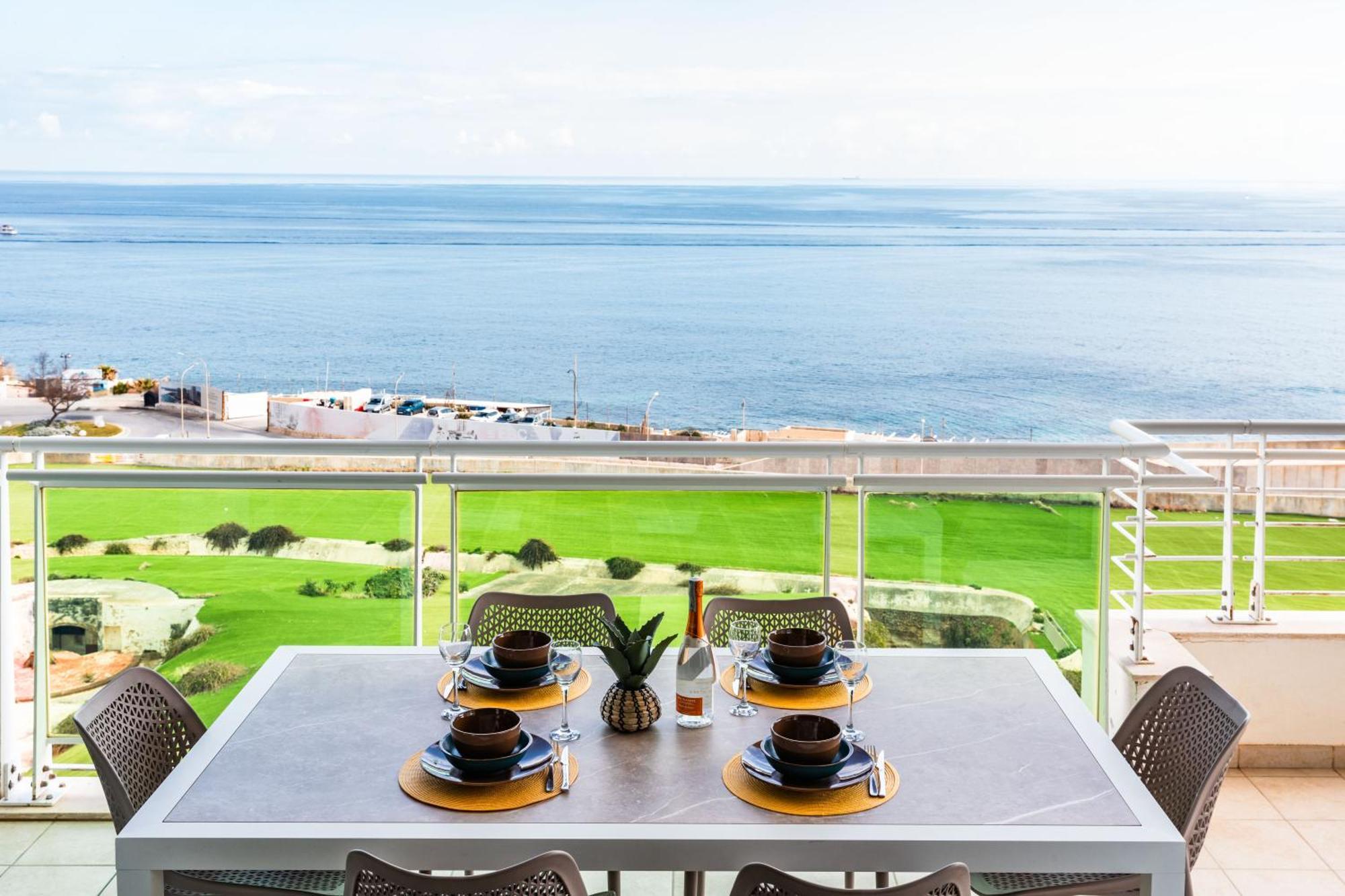 Luxury Seafront 3Br With Pool By Arcobnb 斯利马 外观 照片